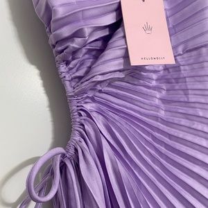 NWT! Hello Molly lilac maxi dress